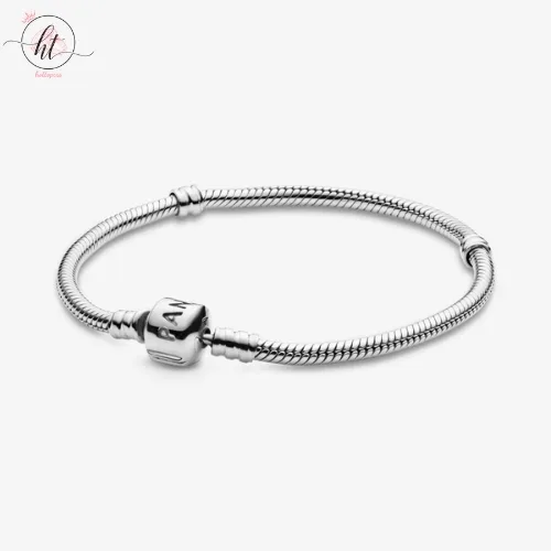 Pandora Moments Silver Bracelet with Barrel Clasp