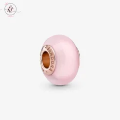 Pandora Moments Matte Pink Murano Charm