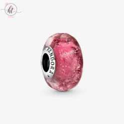 Pandora Moments Wavy Pink Murano Charm