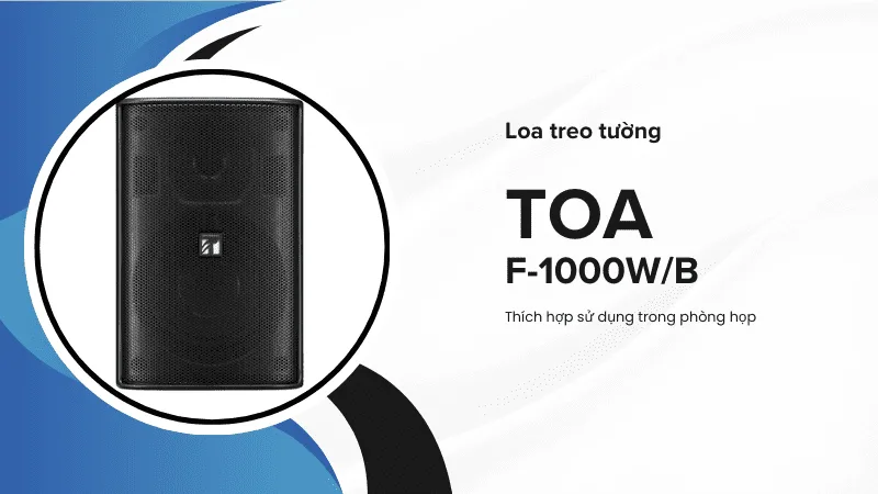Loa phòng họp treo tường TOA F-1000W/B